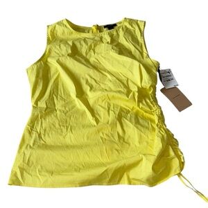 NWT Halogen Yellow Sleeveless Top Size Medium
